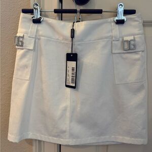 NWT Dolce & Gabbana White Mini Skirt